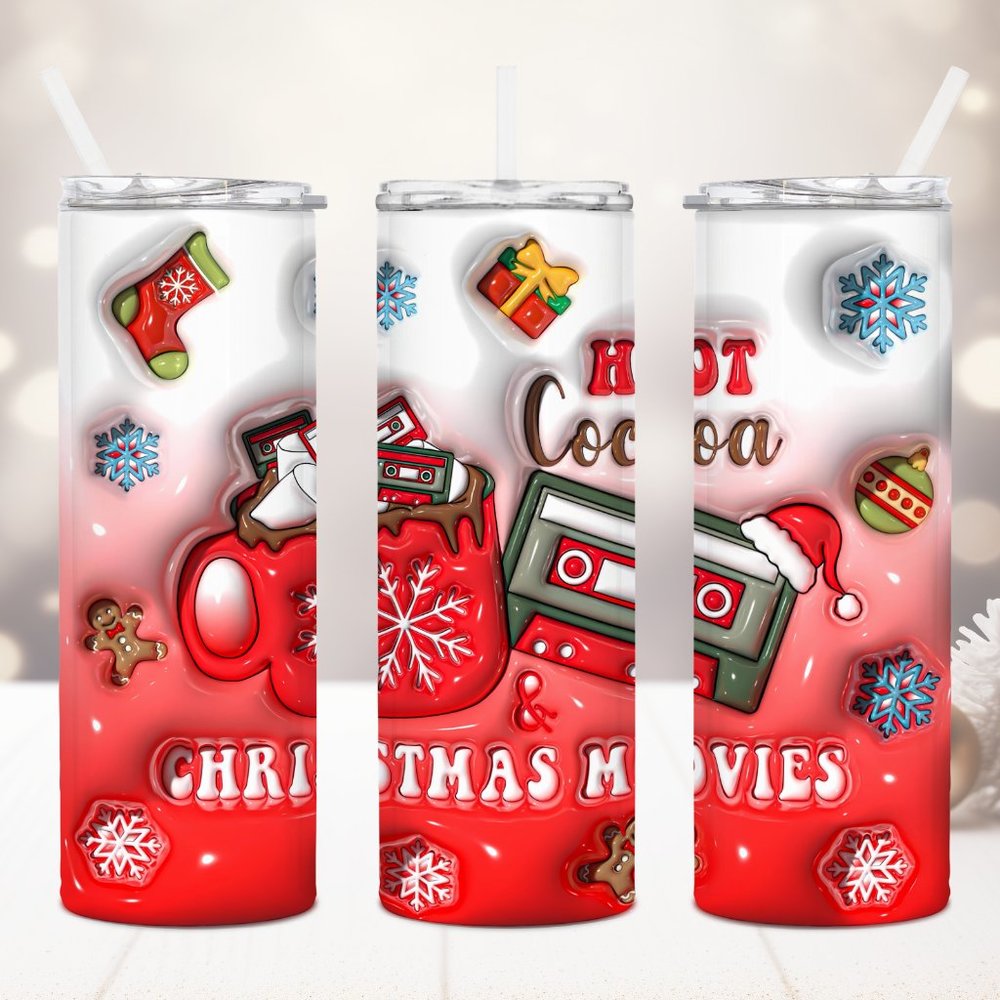 Hot Coco & Christmas Movies Tumbler